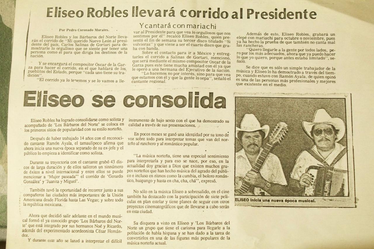 Recorte periódico Bárbaros del Norte